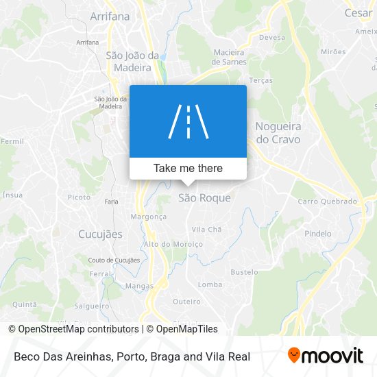 Beco Das Areinhas mapa