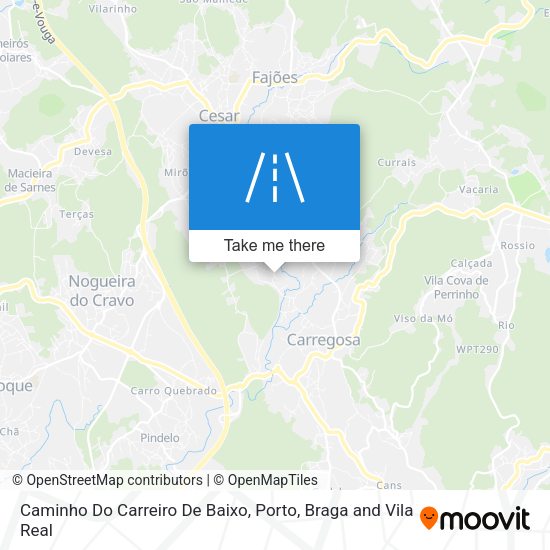 Caminho Do Carreiro De Baixo map