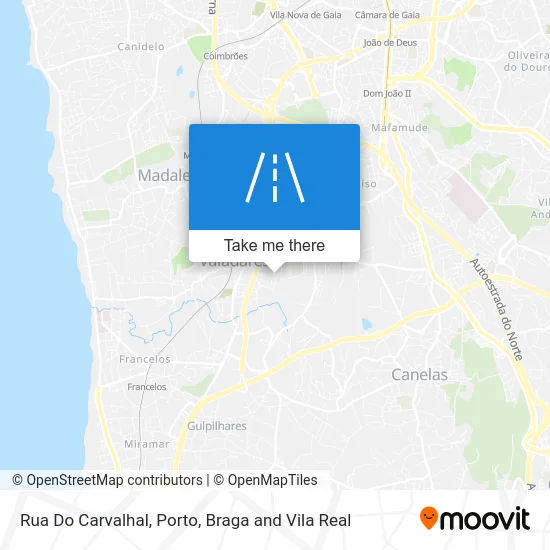 Rua Do Carvalhal map