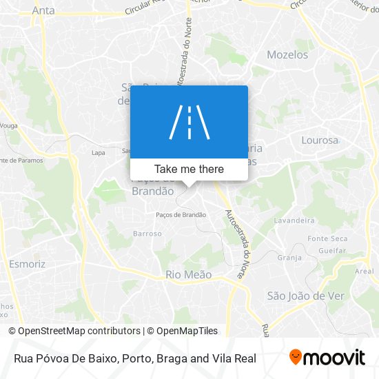 Rua Póvoa De Baixo mapa