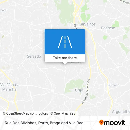 Rua Das Silvinhas map