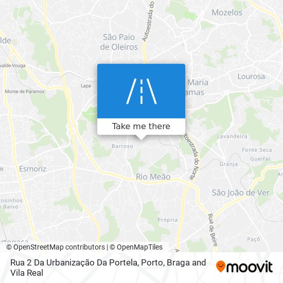 Rua 2 Da Urbanização Da Portela map