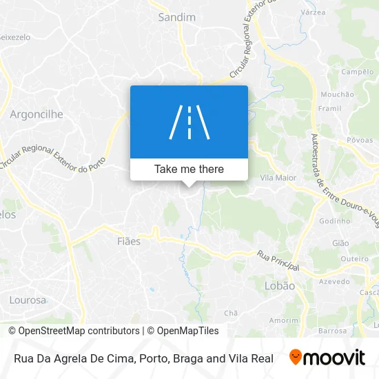 Rua Da Agrela De Cima map