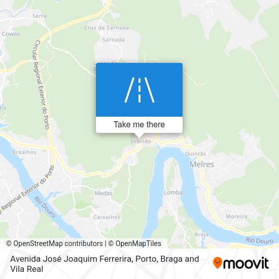 Avenida José Joaquim Ferrerira mapa