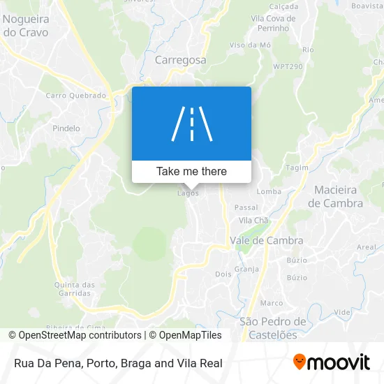 Rua Da Pena map