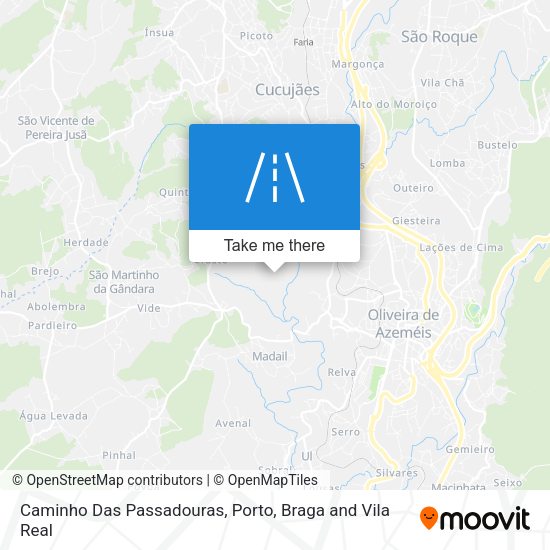 Caminho Das Passadouras map