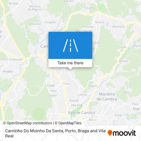 Caminho Do Moinho Da Santa map