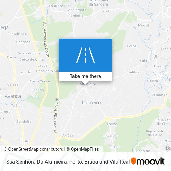 Ssa Senhora Da Alumieira map