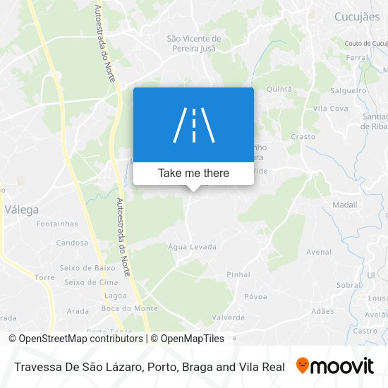 Travessa De São Lázaro mapa