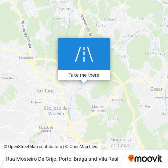 Rua Mosteiro De Grijó map