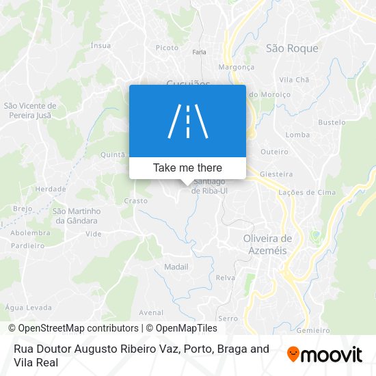 Rua Doutor Augusto Ribeiro Vaz map
