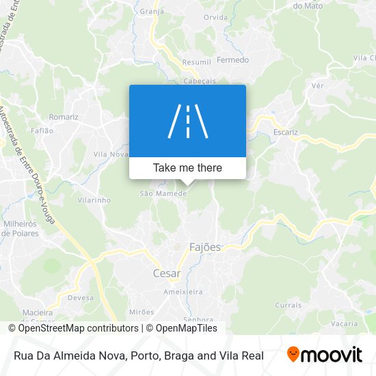 Rua Da Almeida Nova mapa