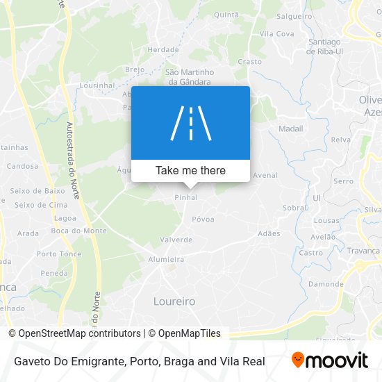Gaveto Do Emigrante mapa