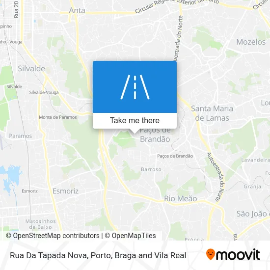 Rua Da Tapada Nova map