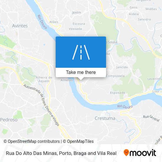 Rua Do Alto Das Minas mapa