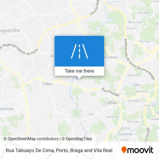 Rua Tabuaço De Cima mapa