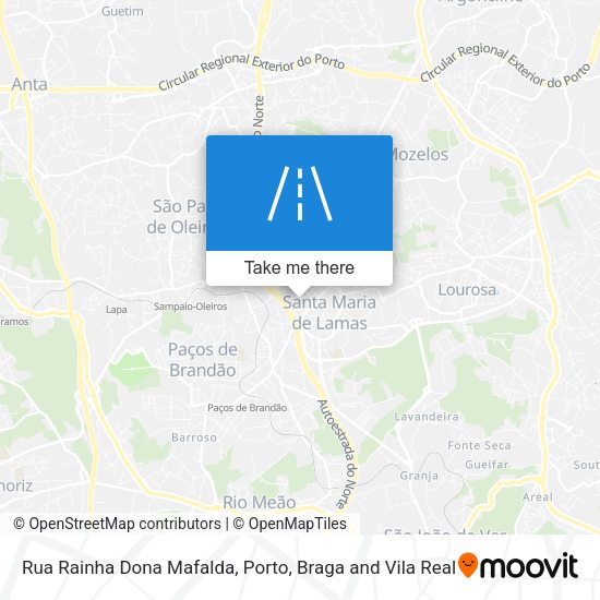 Rua Rainha Dona Mafalda mapa