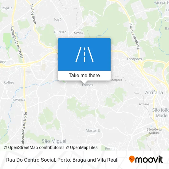 Rua Do Centro Social map