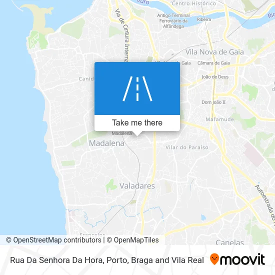 Rua Da Senhora Da Hora map