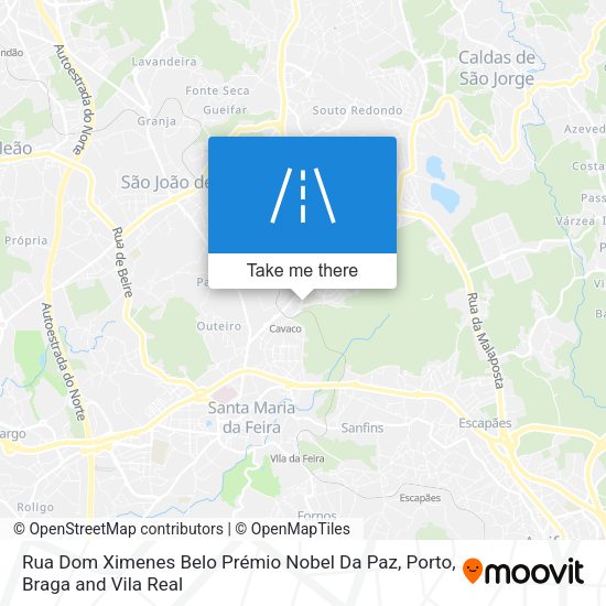Rua Dom Ximenes Belo Prémio Nobel Da Paz map