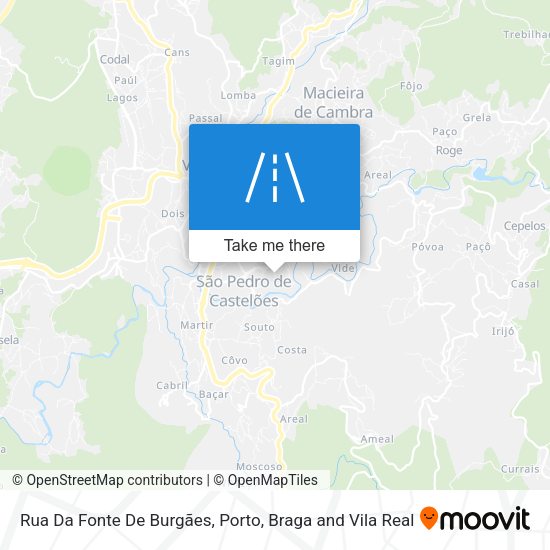 Rua Da Fonte De Burgães map