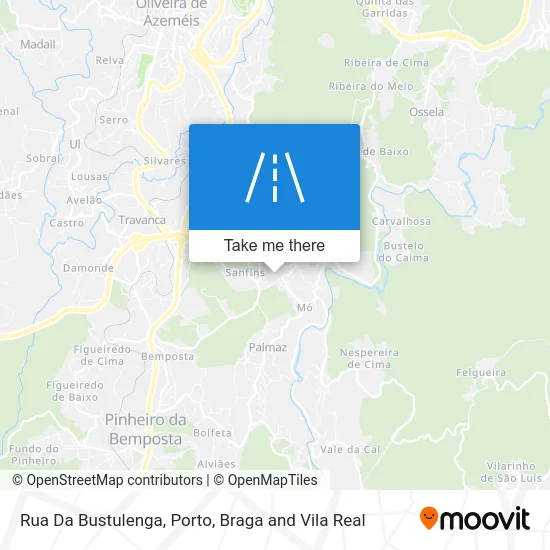 Rua Da Bustulenga mapa
