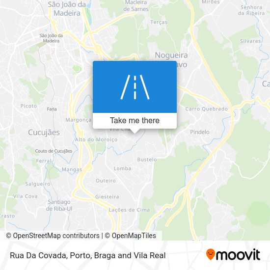 Rua Da Covada map