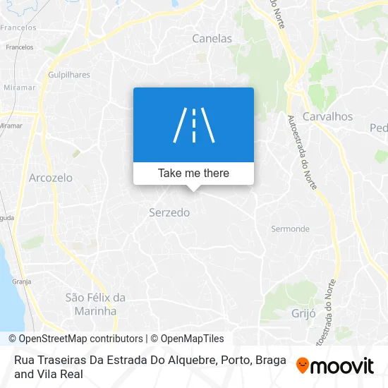 Rua Traseiras Da Estrada Do Alquebre map