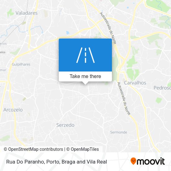 Rua Do Paranho mapa