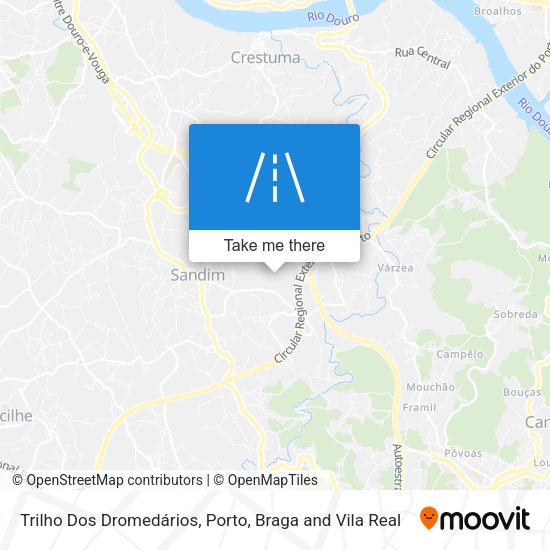 Trilho Dos Dromedários mapa