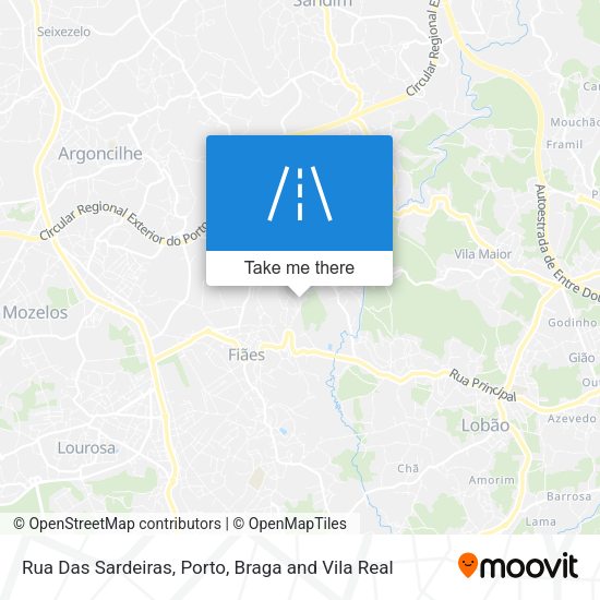 Rua Das Sardeiras mapa