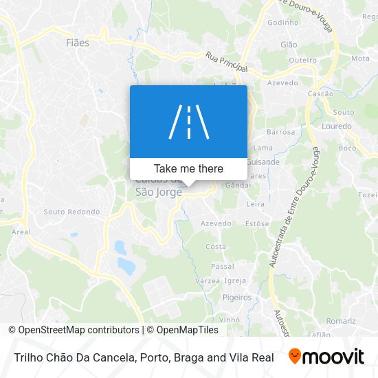 Trilho Chão Da Cancela mapa