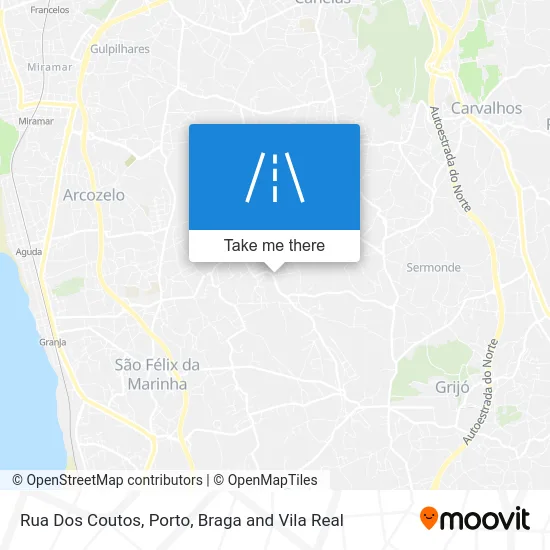 Rua Dos Coutos map