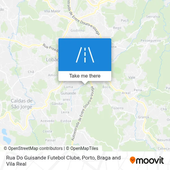 Rua Do Guisande Futebol Clube map