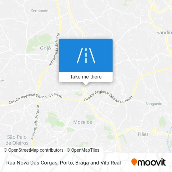 Rua Nova Das Corgas map