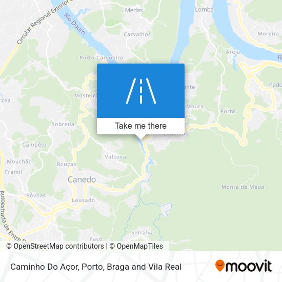 Caminho Do Açor mapa