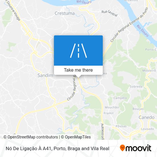 Nó De Ligação À A41 map