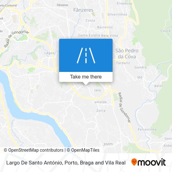 Largo De Santo António mapa
