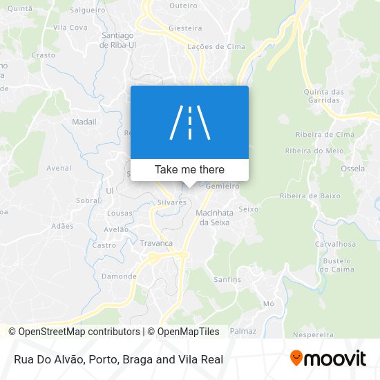 Rua Do Alvão map