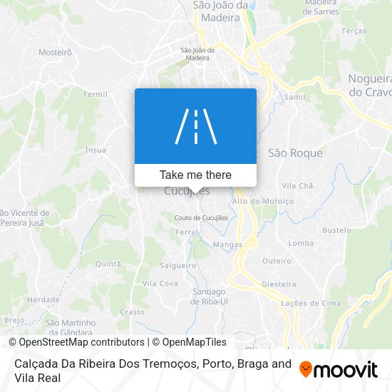 Calçada Da Ribeira Dos Tremoços map