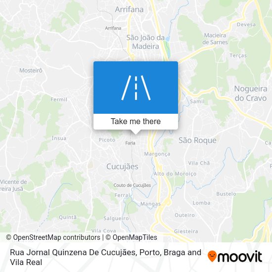 Rua Jornal Quinzena De Cucujães map