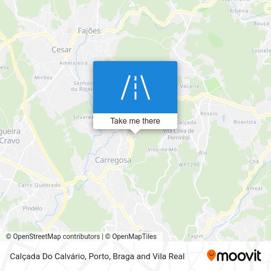 Calçada Do Calvário mapa