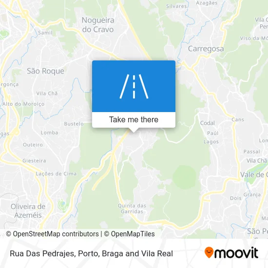 Rua Das Pedrajes map
