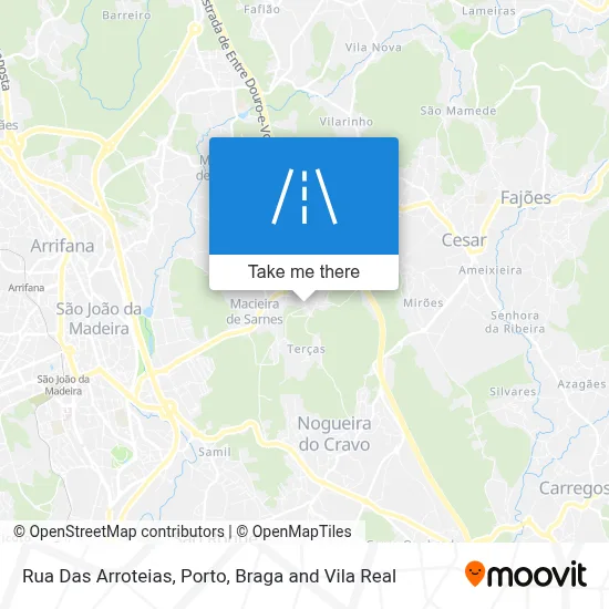 Rua Das Arroteias map