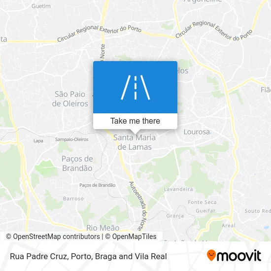 Rua Padre Cruz map