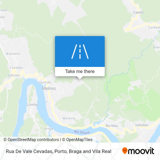 Rua De Vale Cevadas mapa
