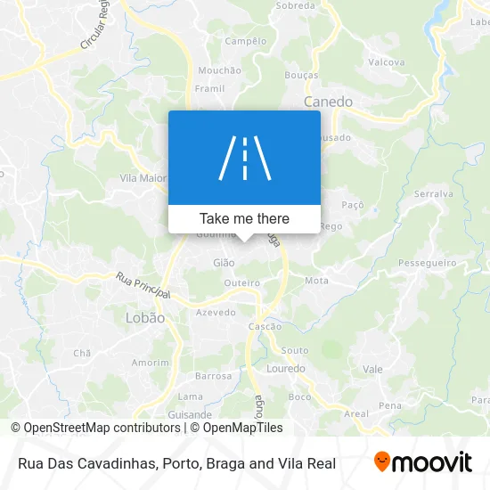 Rua Das Cavadinhas map