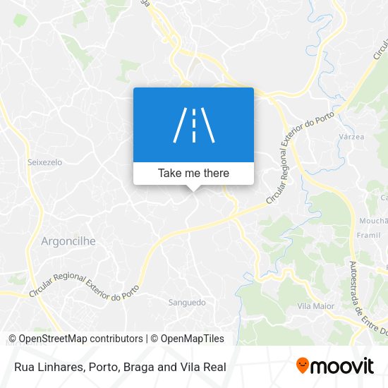 Rua Linhares mapa