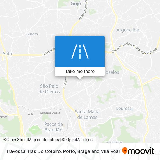 Travessa Trás Do Coteiro map