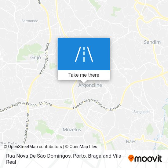 Rua Nova De São Domingos mapa